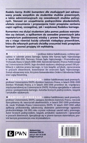 Kodeks karny. Krótki komentarz dla studiujących - Teresa Gardocka, Lech Gardocki, Dariusz Jagiełło [KSIĄŻKA]
