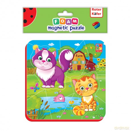 Puzzle piankowe magnetyczne kotki rk5010-05 [PUZZLE]
