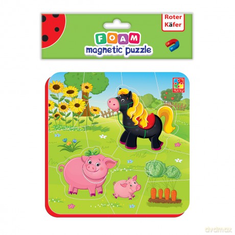 Puzzle piankowe magnetyczne zwierzęta na farmie rk5010-06 [PUZZLE]
