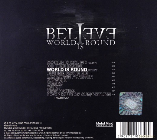 Believe: World Is Round (Dg With 1 Bonus Track) (Digipack) [CD]