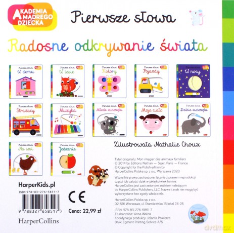 Zwierzęta domowe. Akademia mądrego dziecka. Pierwsze słowa - Nathalie Choux [KSIĄŻKA]