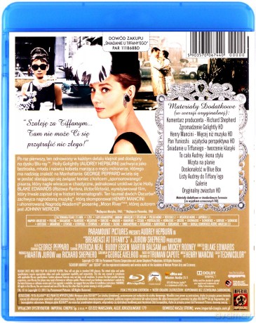 Śniadanie u Tiffany'ego (wydanie specjalne) [Blu-Ray]