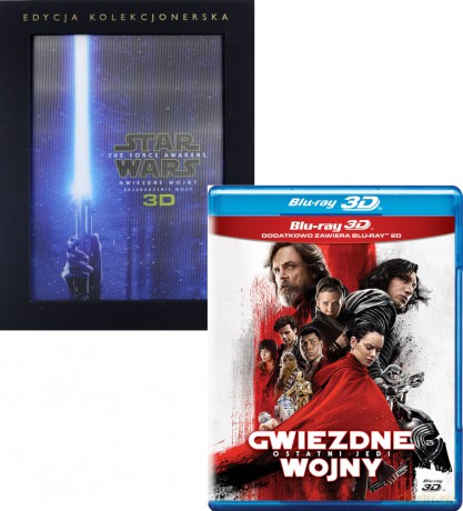 Gwiezdne Wojny Epizod VII: Przebudzenie Mocy / Gwiezdne Wojny: Epizod VIII Ostatni Jedi (Star Wars) Pakiet [2xBlu-Ray 3D]+[3xBlu-Ray]