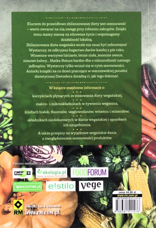 Dieta wegańska na cztery pory roku - Magdalena Jarzynka-Jendrzejewska, Ewa Sypnik-Pogorzelska [KSIĄŻKA]