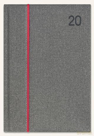 Kalendarz 2020 Ksiażkowy A4 Classic szara juta [KALENDARZ]