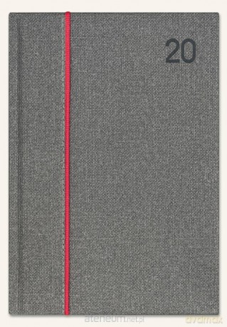 Kalendarz 2020 Ksiażkowy A5 Standard szary melange [KALENDARZ]