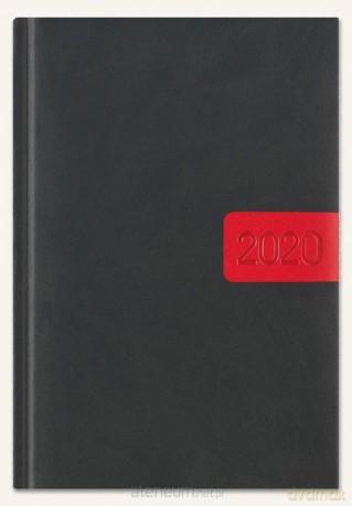 Kalendarz 2020 Książkowy B5 Classic grafit nubuk [KALENDARZ]