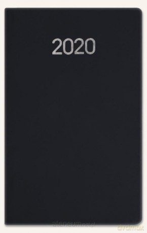 Kalendarz 2020 Notesowy A6 Classic czarny soft [KALENDARZ]