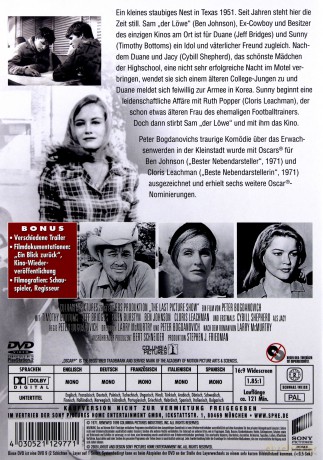 Ostatni seans filmowy [DVD]