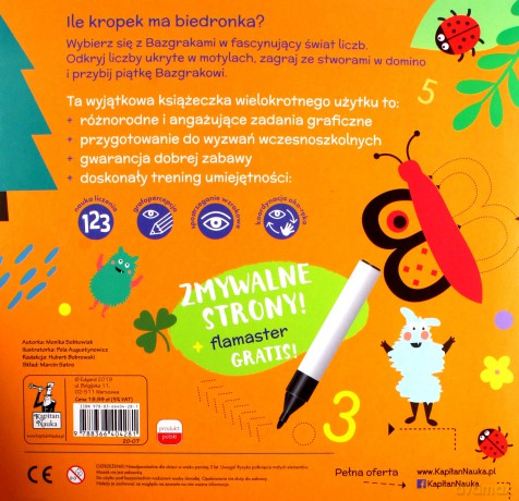 Kapitan Nauka. Bazgraki i liczby - Monika Sobkowiak [KSIĄŻKA]