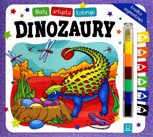 Mały artysta koloruje dinozaury [KSIĄŻKA]