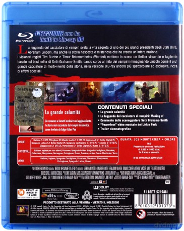 Abraham Lincoln: Vampire Hunter (Abraham Lincoln: Łowca wampirów) [Blu-Ray]
