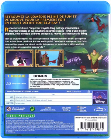 The Emperor's New Groove (Nowe szaty króla) [Blu-Ray]