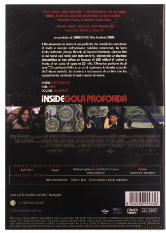 Inside Deep Throat (Głęboko w gardle) [DVD]