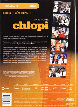 Chłopi (Kanon Filmów Polskich: Ekranizacje) (booklet) [DVD]